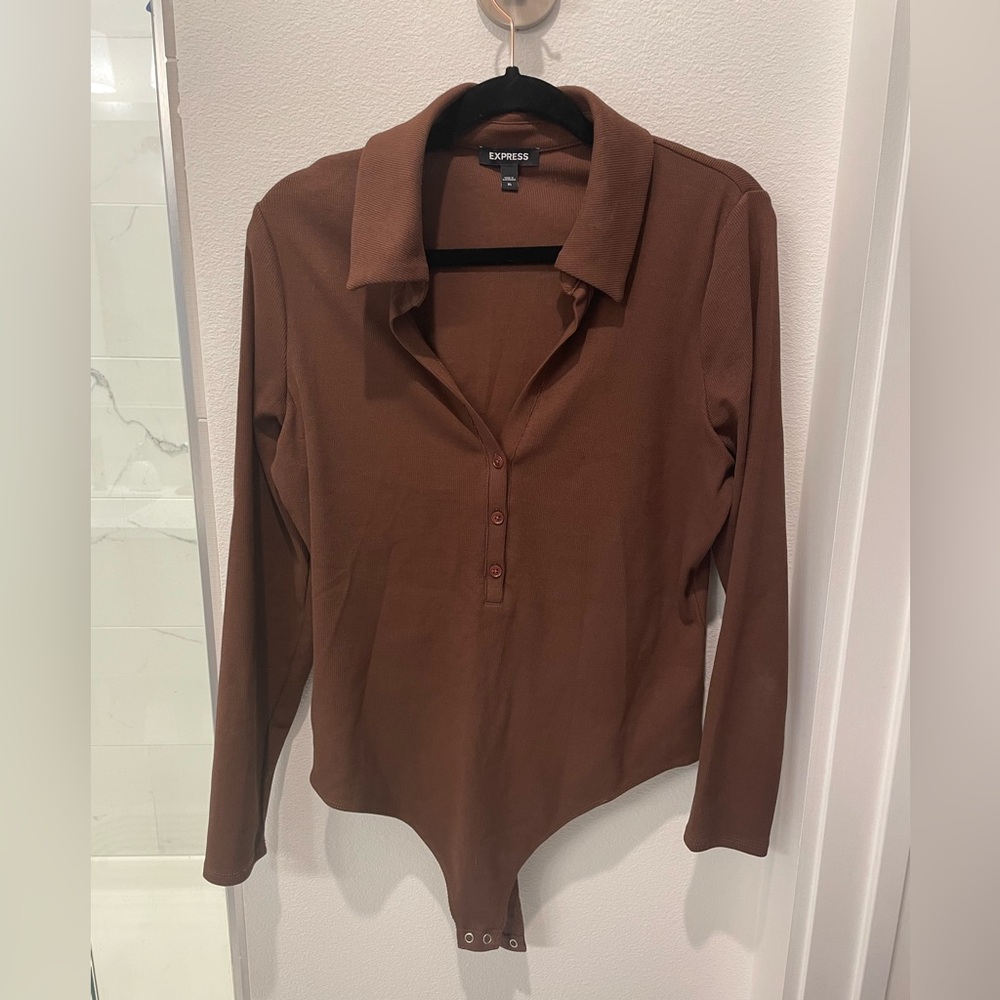 Brown Express bodysuit size XL
